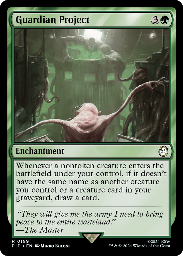 Guardian Project (PIP-199) - Fallout - Premium MTG Single from Wizards of the Coast - Just $6.87! Shop now at Game Crave Tournament Store