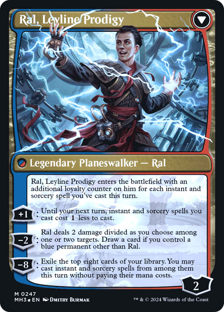 Ral, Monsoon Mage // Ral, Leyline Prodigy (PMH3-247S) - Modern Horizons 3 Promos Foil - Premium MTG Single from Wizards of the Coast - Just $5.75! Shop now at Game Crave Tournament Store