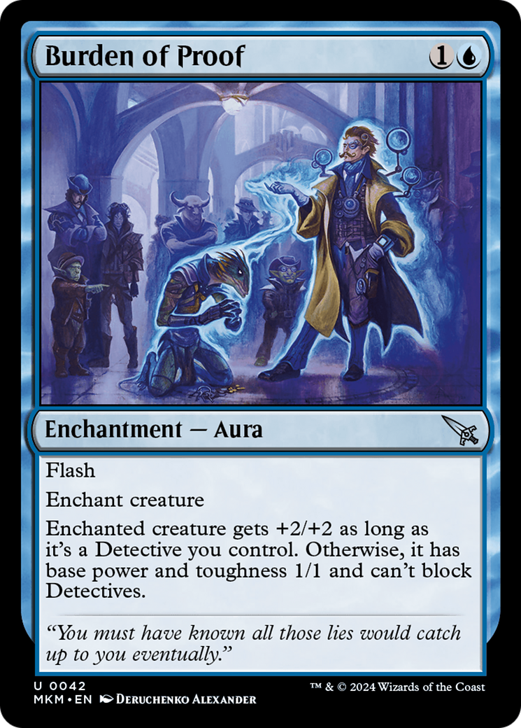 Burden of Proof (MKM-042) - Murders at Karlov Manor - Premium MTG Single from Wizards of the Coast - Just $0.25! Shop now at Game Crave Tournament Store