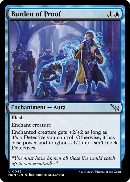 Burden of Proof (MKM-042) - Murders at Karlov Manor - Premium MTG Single from Wizards of the Coast - Just $0.25! Shop now at Game Crave Tournament Store