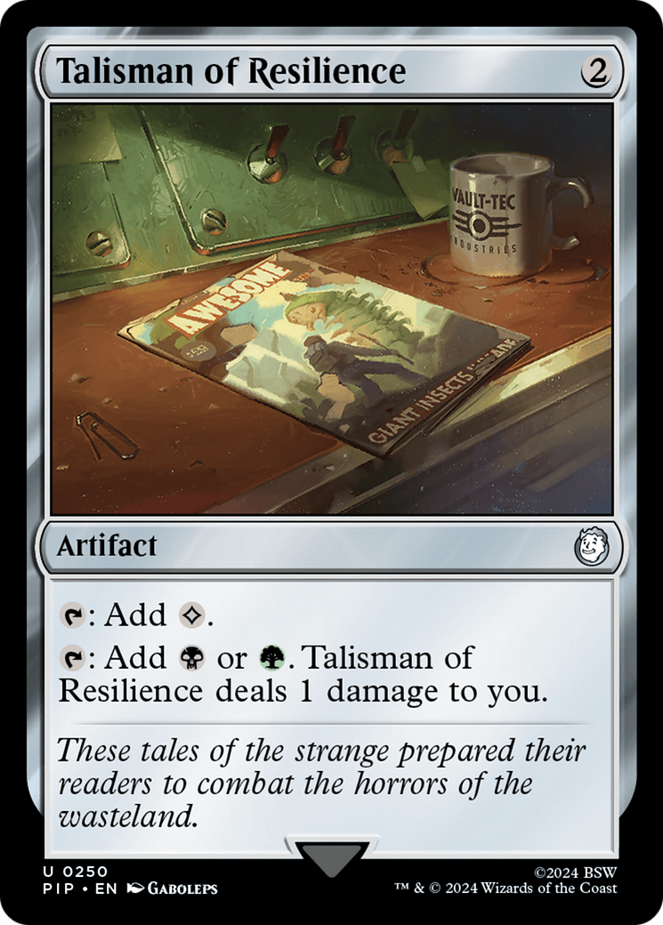 Talisman of Resilience (PIP-250) - Fallout - Premium MTG Single from Wizards of the Coast - Just $0.25! Shop now at Game Crave Tournament Store