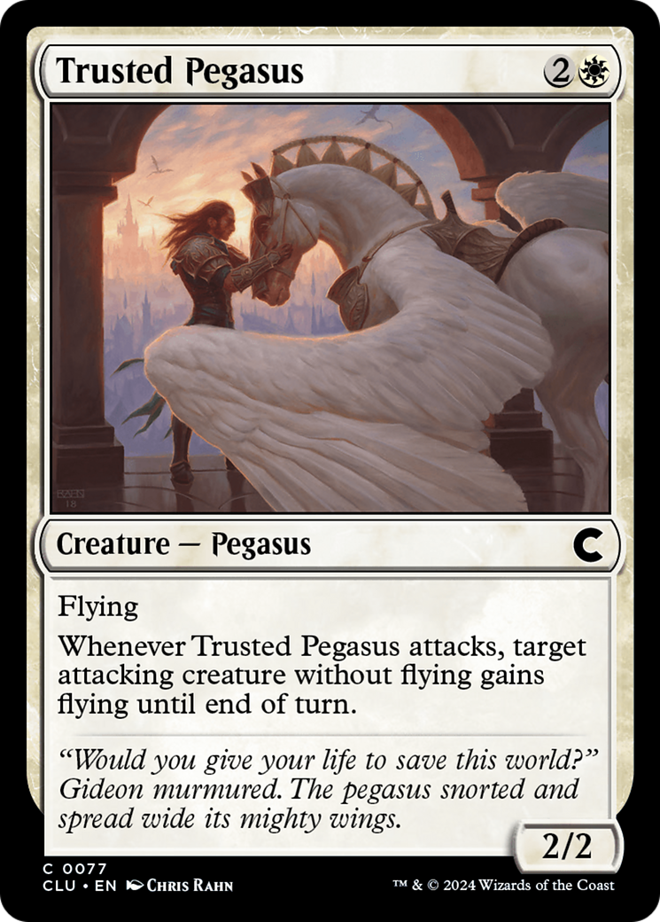 Trusted Pegasus (CLU-077) - Ravnica: Clue Edition - Premium MTG Single from Wizards of the Coast - Just $0.25! Shop now at Game Crave Tournament Store