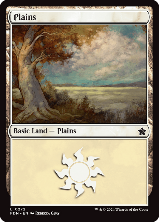 Plains (FDN-272) - Foundations - Premium MTG Single from Wizards of the Coast - Just $0.25! Shop now at Game Crave Tournament Store