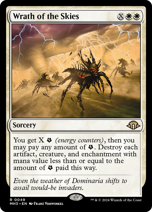 Wrath of the Skies (MH3-049) - Modern Horizons 3 - Premium MTG Single from Wizards of the Coast - Just $0.90! Shop now at Game Crave Tournament Store