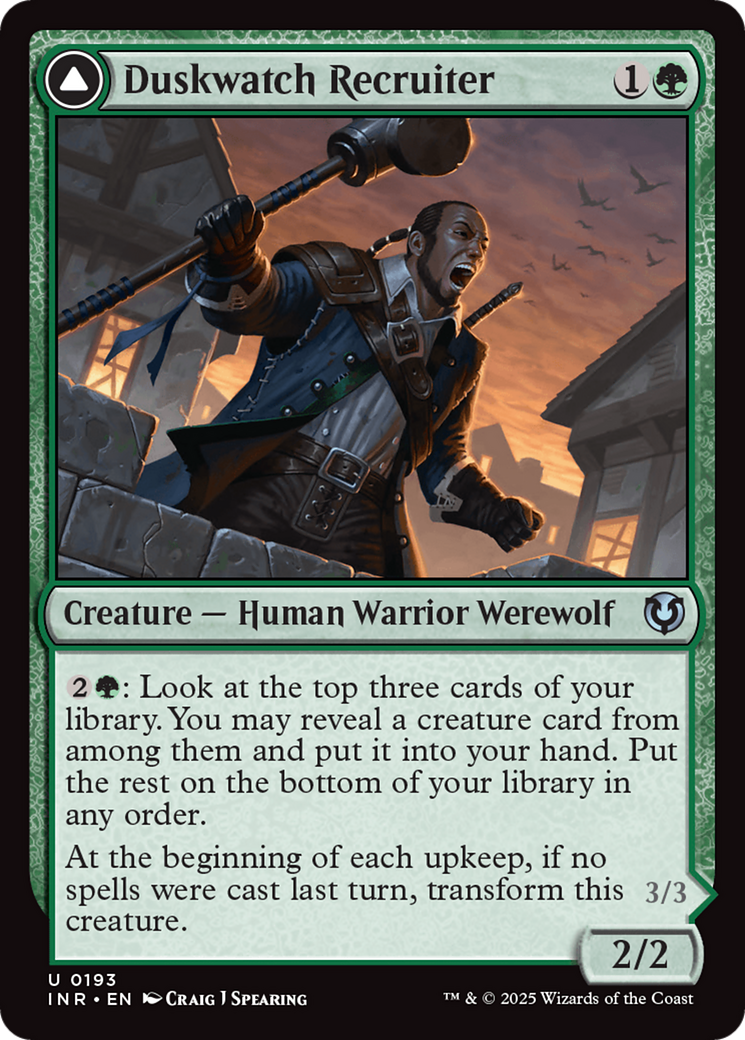 Duskwatch Recruiter (-193) - Innistrad Remastered - Premium MTG Single from Wizards of the Coast - Just $0.25! Shop now at Game Crave Tournament Store