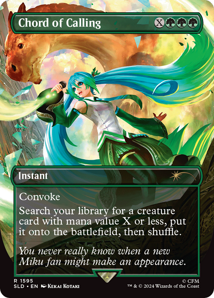 Chord of Calling (SLD-1595) - Secret Lair Drop (Borderless) Foil - Premium MTG Single from Wizards of the Coast - Just $0! Shop now at Game Crave Tournament Store