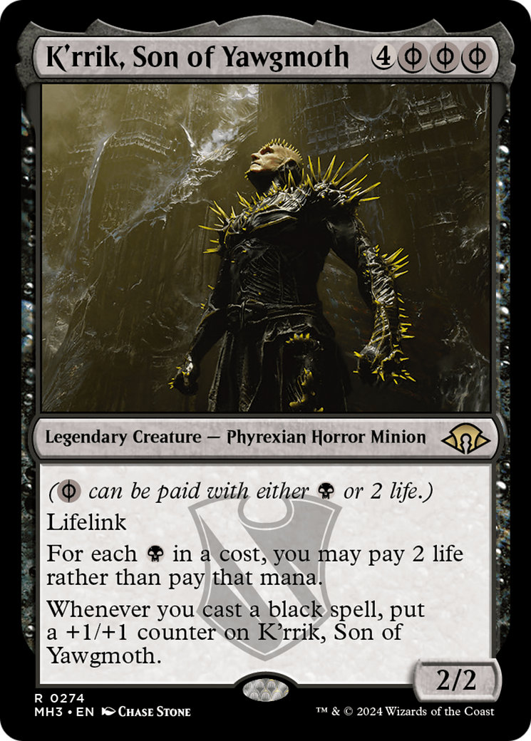 K'rrik, Son of Yawgmoth (MH3-274) - Modern Horizons 3 - Premium MTG Single from Wizards of the Coast - Just $0.57! Shop now at Game Crave Tournament Store