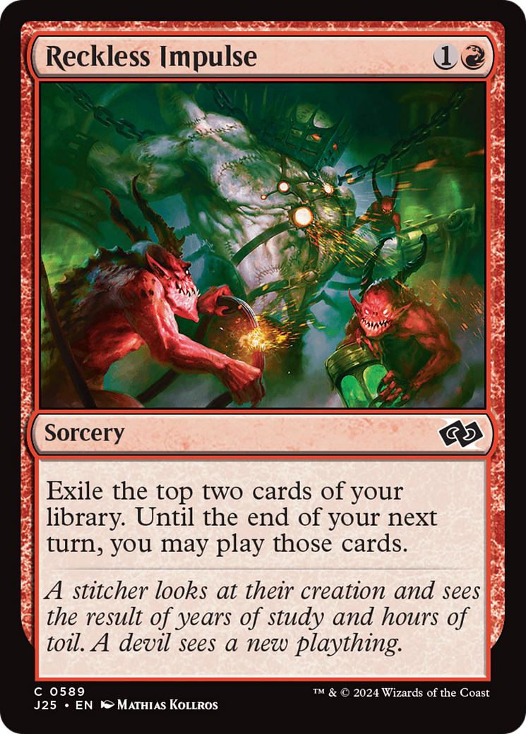 Reckless Impulse (J25-589) - Foundations Jumpstart - Premium MTG Single from Wizards of the Coast - Just $0.37! Shop now at Game Crave Tournament Store