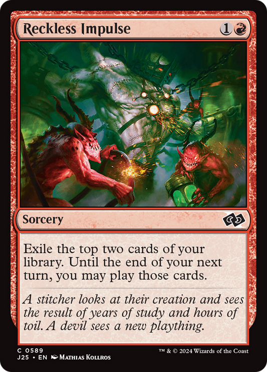Reckless Impulse (J25-589) - Foundations Jumpstart - Premium MTG Single from Wizards of the Coast - Just $0.37! Shop now at Game Crave Tournament Store