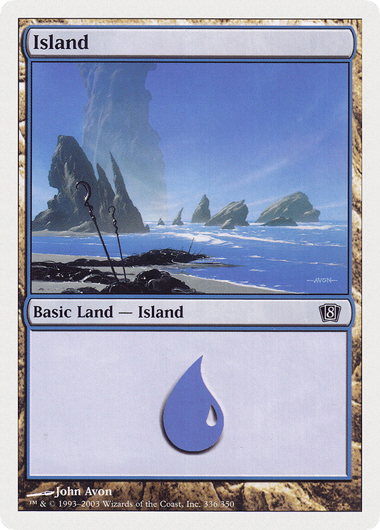 Island (336) (8ED-336) - 8th Edition