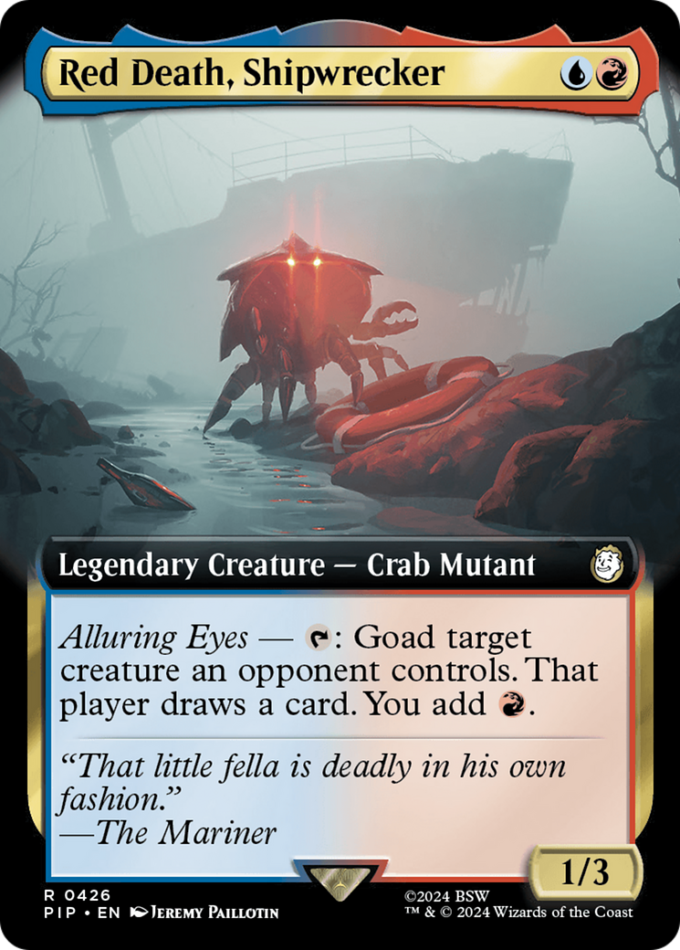 Red Death, Shipwrecker (PIP-426) - Fallout: (Extended Art) - Premium MTG Single from Wizards of the Coast - Just $1.45! Shop now at Game Crave Tournament Store