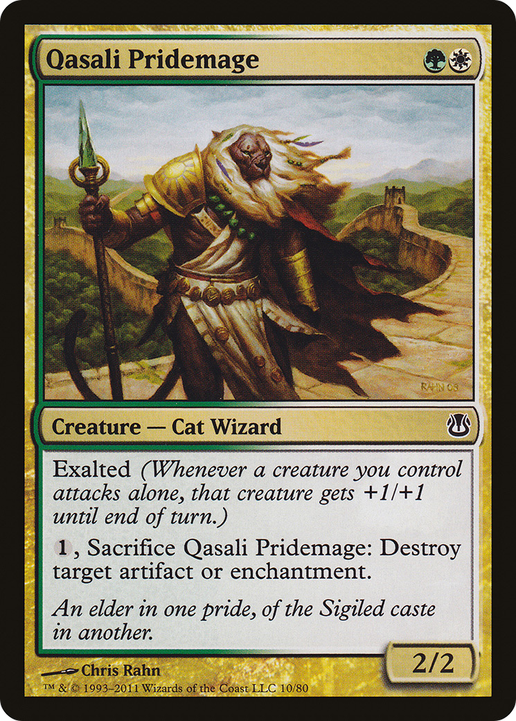 Qasali Pridemage (DDH-010) - Duel Decks: Ajani vs. Nicol Bolas - Premium MTG Single from Wizards of the Coast - Just $0.25! Shop now at Game Crave Tournament Store