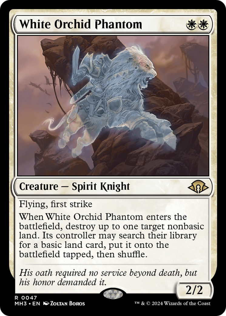 White Orchid Phantom (MH3-047) - Modern Horizons 3 Foil - Premium MTG Single from Wizards of the Coast - Just $0.77! Shop now at Game Crave Tournament Store