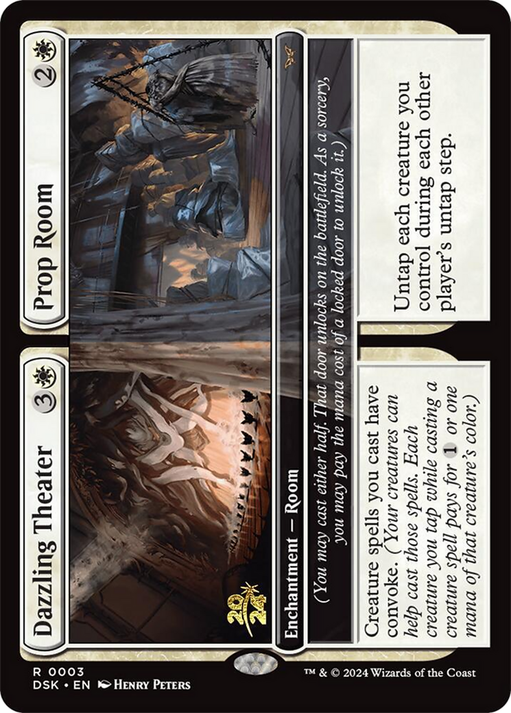 Dazzling Theater // Prop Room (PDSK-03S) - Duskmourn: House of Horror Promos Foil - Premium MTG Single from Wizards of the Coast - Just $1.82! Shop now at Game Crave Tournament Store