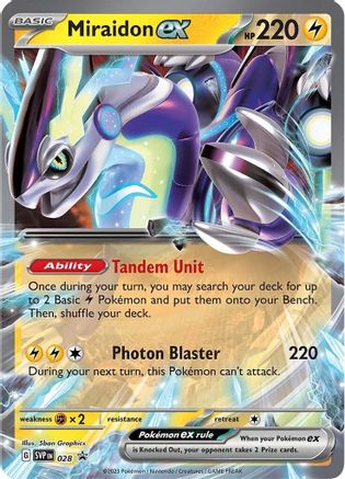 Miraidon ex - SVP028 28 - SV Scarlet & Violet Promo Cards Holofoil