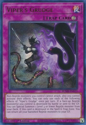 Viper's Grudge (BLMR-EN022) - Battles of Legend: Monstrous Revenge 1st Edition - Premium Yugioh Single from Konami - Just $0.25! Shop now at Game Crave Tournament Store