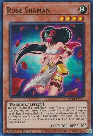 Rose Shaman (BLMR-EN040) - Battles of Legend: Monstrous Revenge 1st Edition - Premium Yugioh Single from Konami - Just $0.25! Shop now at Game Crave Tournament Store