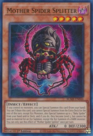Mother Spider Splitter (BLMR-EN044) - Battles of Legend: Monstrous Revenge 1st Edition - Premium Yugioh Single from Konami - Just $0.25! Shop now at Game Crave Tournament Store