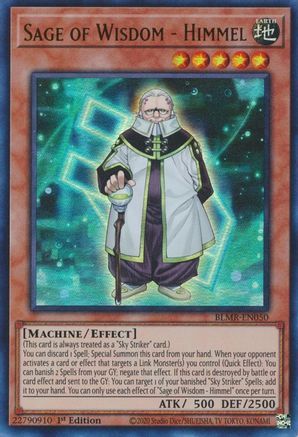 Sage of Wisdom - Himmel (BLMR-EN050) - Battles of Legend: Monstrous Revenge 1st Edition - Premium Yugioh Single from Konami - Just $0.25! Shop now at Game Crave Tournament Store