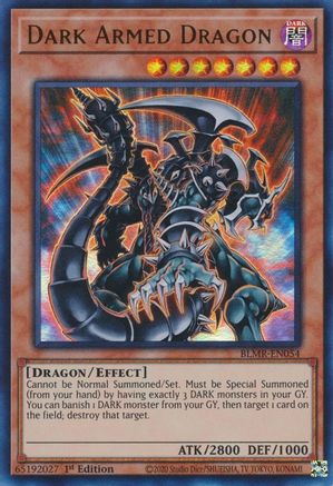 Dark Armed Dragon (BLMR-EN054) - Battles of Legend: Monstrous Revenge 1st Edition - Premium Yugioh Single from Konami - Just $0.35! Shop now at Game Crave Tournament Store