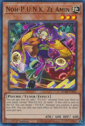 Noh-P.U.N.K. Ze Amin (BLMR-EN062) - Battles of Legend: Monstrous Revenge 1st Edition - Premium Yugioh Single from Konami - Just $0.25! Shop now at Game Crave Tournament Store