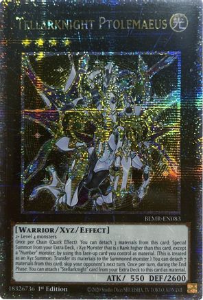 Tellarknight Ptolemaeus (Quarter Century Secret Rare) (BLMR-EN083) - Battles of Legend: Monstrous Revenge 1st Edition - Premium Yugioh Single from Konami - Just $9.72! Shop now at Game Crave Tournament Store