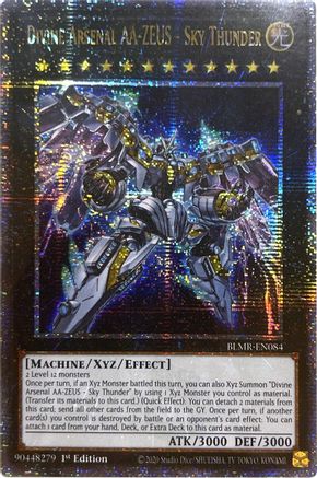 Divine Arsenal AA-ZEUS - Sky Thunder (Quarter Century Secret Rare) (BLMR-EN084) - Battles of Legend: Monstrous Revenge 1st Edition - Premium Yugioh Single from Konami - Just $60.96! Shop now at Game Crave Tournament Store