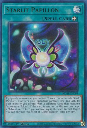 Starlit Papillon (BLMR-EN095) - Battles of Legend: Monstrous Revenge 1st Edition - Premium Yugioh Single from Konami - Just $0.25! Shop now at Game Crave Tournament Store