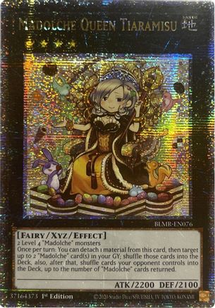 Madolche Queen Tiaramisu (Quarter Century Secret Rare) (BLMR-EN076) - Battles of Legend: Monstrous Revenge 1st Edition - Premium Yugioh Single from Konami - Just $40.65! Shop now at Game Crave Tournament Store