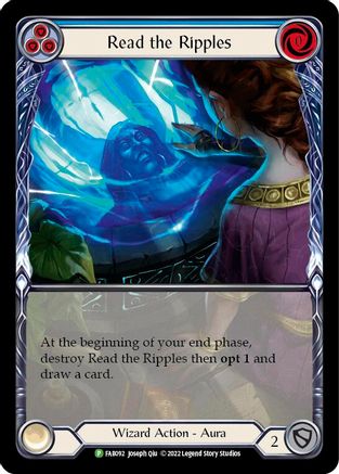 Read the Ripples (Blue) (FAB092) - Flesh and Blood: Promo Cards Rainbow Foil