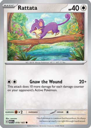 Rattata 19 - SV Scarlet and Violet 151 Reverse Holofoil