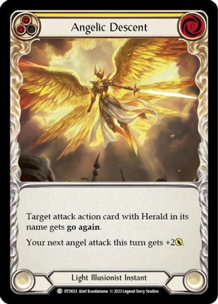 Angelic Descent (Yellow) (DTD033) - Dusk till Dawn Rainbow Foil