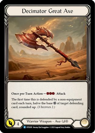 Decimator Great Axe (DTD205) - Dusk till Dawn Cold Foil