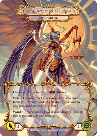 Figment of Judgment // Themis, Archangel of Judgment (Marvel) (DTD006) - Dusk till Dawn Cold Foil