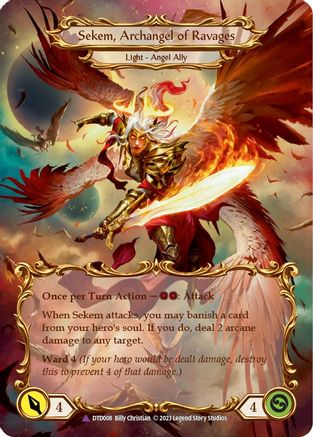 Figment of Ravages // Sekem, Archangel of Ravages (Marvel) (DTD008) - Dusk till Dawn Cold Foil
