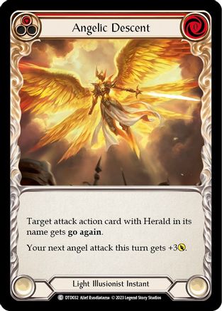 Angelic Descent (Red) (DTD032) - Dusk till Dawn Rainbow Foil