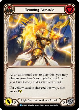 Beaming Bravado (Red) (DTD057) - Dusk till Dawn Rainbow Foil