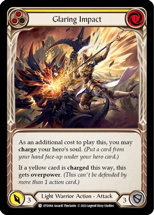 Glaring Impact (Yellow) (DTD064) - Dusk till Dawn Rainbow Foil