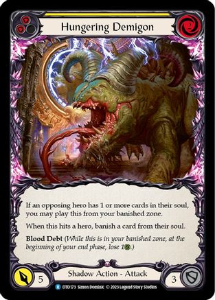 Hungering Demigon (Yellow) (DTD173) - Dusk till Dawn Rainbow Foil