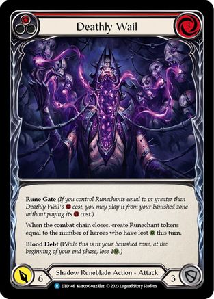 Deathly Wail (Red) (DTD146) - Dusk till Dawn Rainbow Foil