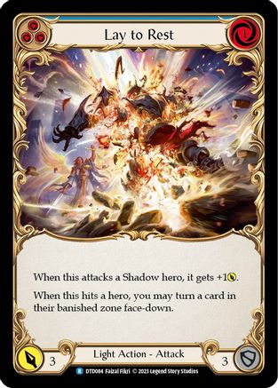 Lay to Rest (Blue) (DTD084) - Dusk till Dawn Rainbow Foil