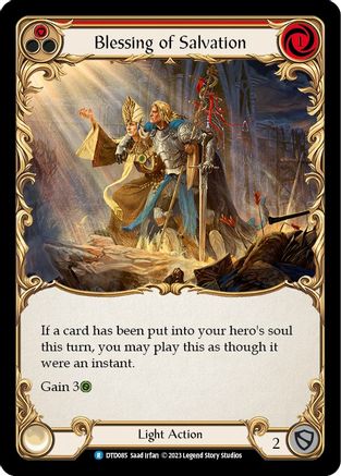 Blessing of Salvation (Red) (DTD085) - Dusk till Dawn Rainbow Foil