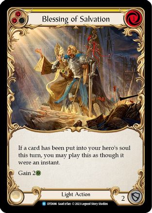Blessing of Salvation (Yellow) (DTD086) - Dusk till Dawn Rainbow Foil