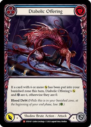 Diabolic Offering (DTD107) - Dusk till Dawn Rainbow Foil