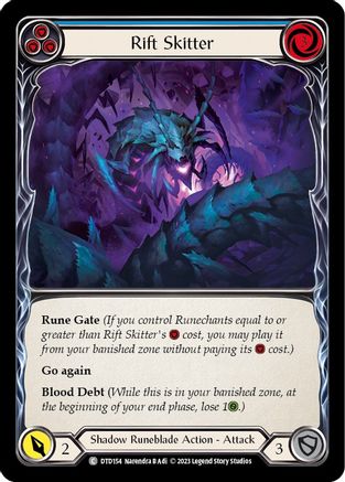 Rift Skitter (Blue) (DTD154) - Dusk till Dawn Rainbow Foil