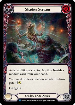 Shaden Scream (Red) (DTD118) - Dusk till Dawn Rainbow Foil