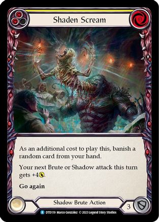Shaden Scream (Yellow) (DTD119) - Dusk till Dawn