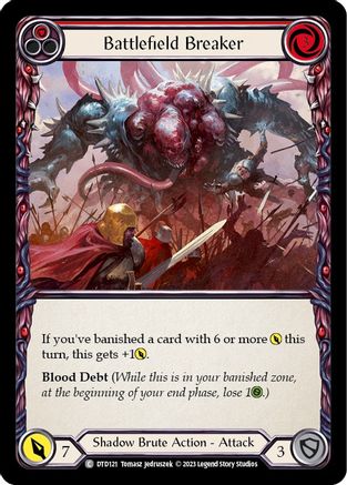 Battlefield Breaker (Red) (DTD121) - Dusk till Dawn Rainbow Foil
