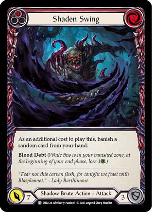Shaden Swing (Red) (DTD124) - Dusk till Dawn Rainbow Foil