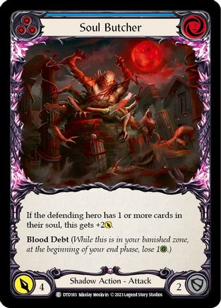 Soul Butcher (Blue) (DTD183) - Dusk till Dawn Rainbow Foil